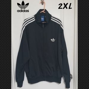 Adidas Trefoil Track Jacket 2XL XXL Black